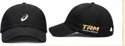 Casquette Team Run Mantois, noire, logo TRM or
